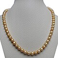 Gold Freshwater Pearl 18-inch Strand (6.5-7 mm)