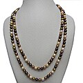 Multi-colored Chocolate Freshwater Pearl 48-inch Strand (6.5-7 mm)