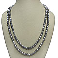 Grey Freshwater Pearl 48-inch Endless Necklace (7-7.5 mm)