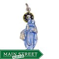 Sterling Silver Enamel Blessed Charm of mother and child