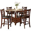 Jacksonville Wood 5-piece Counter-height Dinette Set