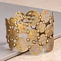 Brass-plated 'Circle of Life' Cuff Bracelet (India)
