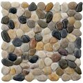 SomerTile Rocks Natural Stone Mosaic Tile Sheet (Case of 11)