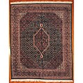Indo Bidjar Hand-knotted Green Wool Rug (8' x 10')