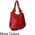Amerileather Rila Zip Leather Shoulder Bag