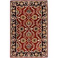 Hand-tufted Augusta Burgundy Wool Rug (7'6 x 9'6)