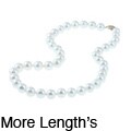 DaVonna White Freshwater Pearl 18-inch Strand (9-10 mm)