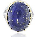 Michael Valitutti 18k Vermeil and Sterling Silver Lapis and Sapphire Ring