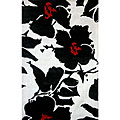 Hand-tufted Alexa Pino Collection Floral Black Rug (7'6 x 9'6)