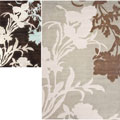 Handmade Alexa Pino Emblem Floral Rug (7'6 x 9'6)