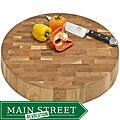 J.K. Adams End-grain Chunk Cutting Board (18-inch Round)