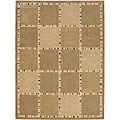 Parallels Beige Viscose Rug (2'3 x 3'9)
