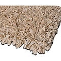 Handmade Beige Jersey T-shirt Rug (2'6 x 4'2)