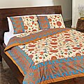 Sodhi Spring Multi 3-piece Queen Duvet Set (India)