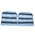 Blue Stripe Outdoor Cushions (Set of 2)