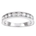 14k White Gold 1ct TDW Diamond Miligrain Detail Ring