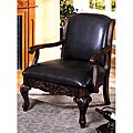 Antique Dark Cherry Accent Chair