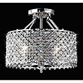 Chrome/ Crystal 4-light Round Ceiling Chandelier
