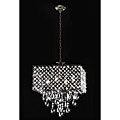 Free useful details for antique Shirvan Antique Bronze 4-light Square Crystal Chandelier