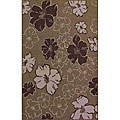 Reviews on 45 Rpm Vintage Alexa Infiniti Collection Floral Pattern Taupe Rug (4'5 x 6'9)