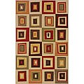 Free handy info on 45 Rpm Storage Holder Alexa Infiniti Collection Geometric Blocks Beige Rug (4'5 x 6'9)