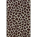 Free supportive info on PrinTable 45 Record Labels Alexa Infiniti Collection Giraffe Animal Print Brown Rug (4'5 x 6'9)