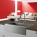 Vigo Farmhouse Stainless Steel Kitchen Sink and Faucet Combo