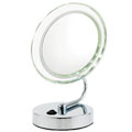 Danielle 10x Low Profile Folding LED Lighted Mirror