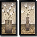 Eve 'Opal Accent I and II' Framed Canvas Art Set