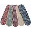 Set of 4 Reversible Smithfield Braided Stair Tread Rugs (9 in. x 29 in.)
