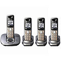 Panasonic Expandable Digital Cordless Telephone/ Answering System with 4 Handsets (Refurbished)