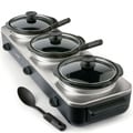 Rival SCRBC759-PS Crockpot Trio Slow Cooker Server