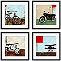 Joel Ganucheau 'Transportation Series' 4-piece Framed Art Set