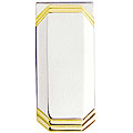 Colibri Silvertone with Goldtone Frame Money Clip