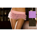 Polka Dot 6.5-inch Ruffles and Bows Mini Skirt