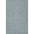 Hand-tufted Mandara Blue Wool Rug (7' x 10')