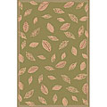 Floating Leaves Green Outdoor Rug (1'11 x 7'6)