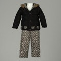 Pink Platinum Girl's Leopard 2-piece Snowsuit