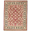 Convenient hint on Saris surf Sailboard Handmade Wool Sari Red/ Black Rug (6' x 9')