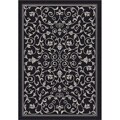 Indoor/ Outdoor Resorts Black/ Sand Rug (2'7 x 5')
