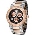 Invicta Men's 'Reserve' Two-tone Steel Black Dial Watch