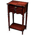 Antique Cherry Finish 2-drawer Accent Table