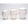 Certified International Firenze Ivory 3-piece Canister Set