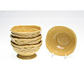 Certified International Firenze Gold 6-inch Ice Cream Bowl (Set of 4)