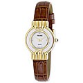 Pedre Women's Two-tone Brown Leather Strap Watch