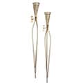 Wire Torch Candle Sconce Set