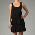 Jump Girl Women's Black Tiered Dress