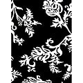 Hand-tufted Quill Feather Black/ White Wool Rug (8' x 10')