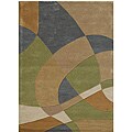 Hand-tufted Geometric Multi Wool Rug (8' x 11')
