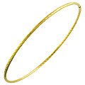 10k Yellow Gold Diamond-cut 2-mm Slip-on Bangle